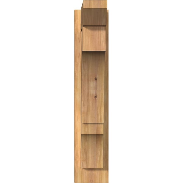 Balboa Slat Smooth Outlooker, Western Red Cedar, 5 1/2W X 16D X 28H